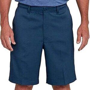 NWT Pebble Beach Mens Dry Luxe Flat Front Golf Shorts NAVY Sz 36